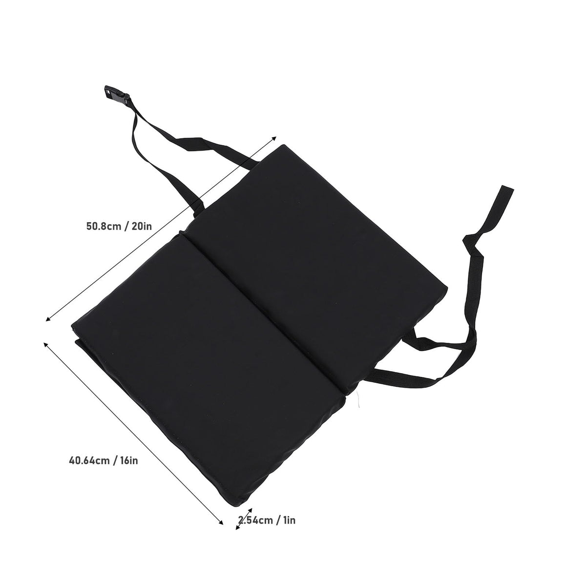 Padded Wheelchair Foot Rest Extender, 16 x 20 x 1in Black Q77892