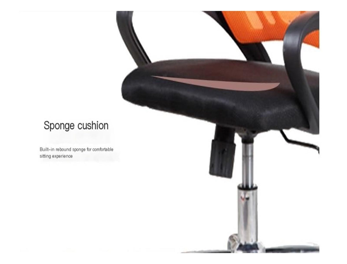 Black Orange Mesh Ergonomic Swivel Office Chair K87287