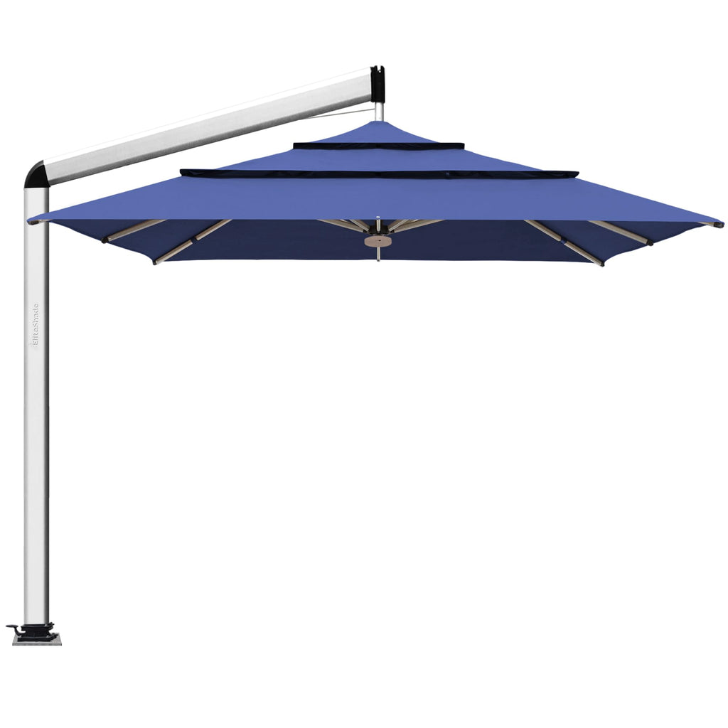 10x10FT Aluminum Cantilever Patio Umbrella with Light T252179