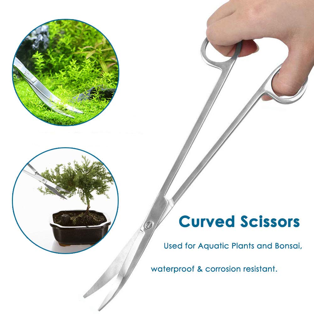 Long Stainless Steel Aquarium Plant Tools Set X85234
