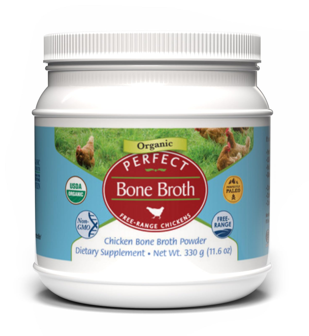 Organic Chicken Bone Broth Powder 330g 30 Servings T822