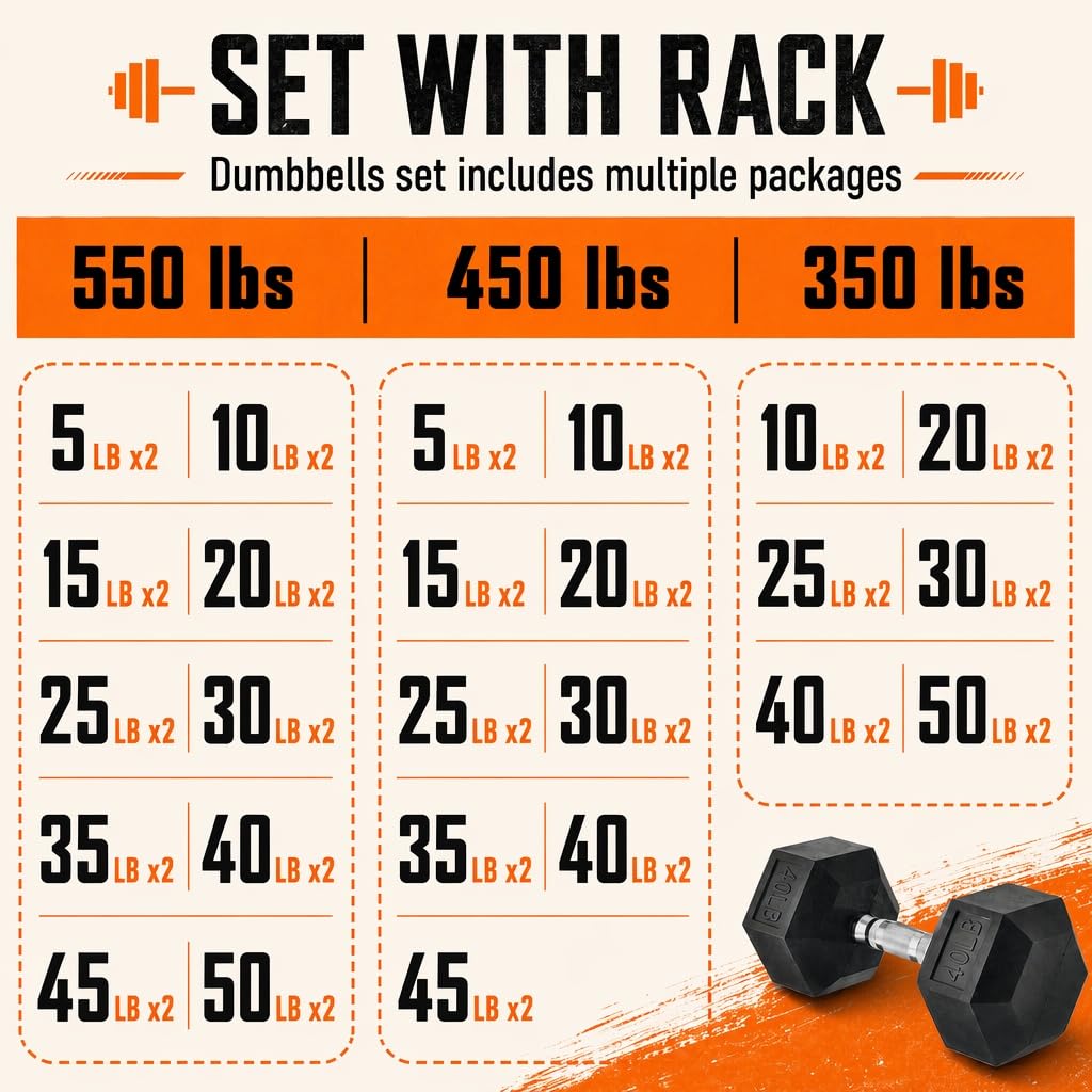 Dumbbell Set with Rack X847187