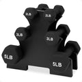 Neoprene Dumbbell Set with Rack W7667