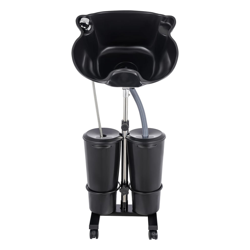 Portable Plastic Shampoo Unit with Electric Pump, 2 Buckets and Drain Hoses Y849