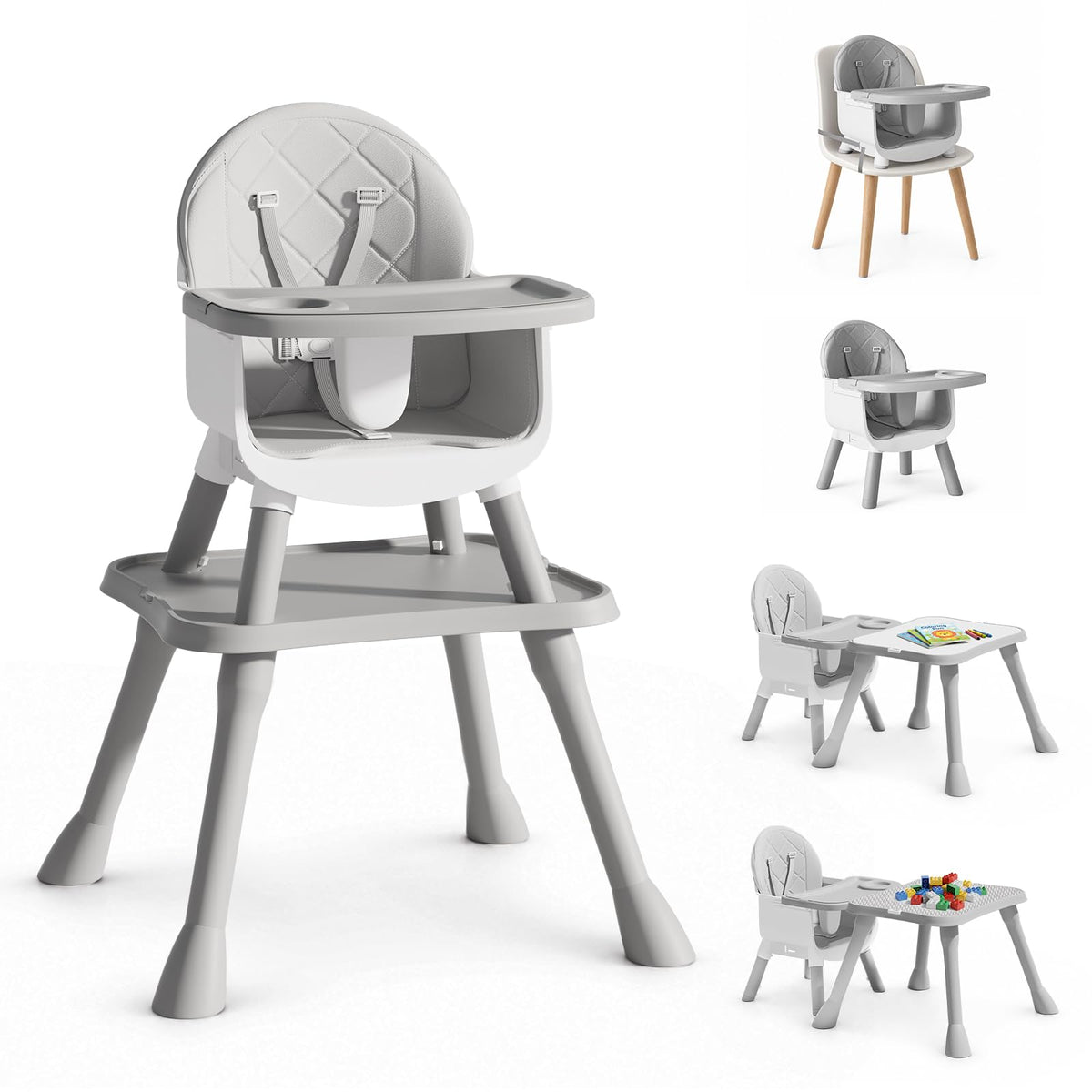 6-in-1 Convertible Baby Highchair D346