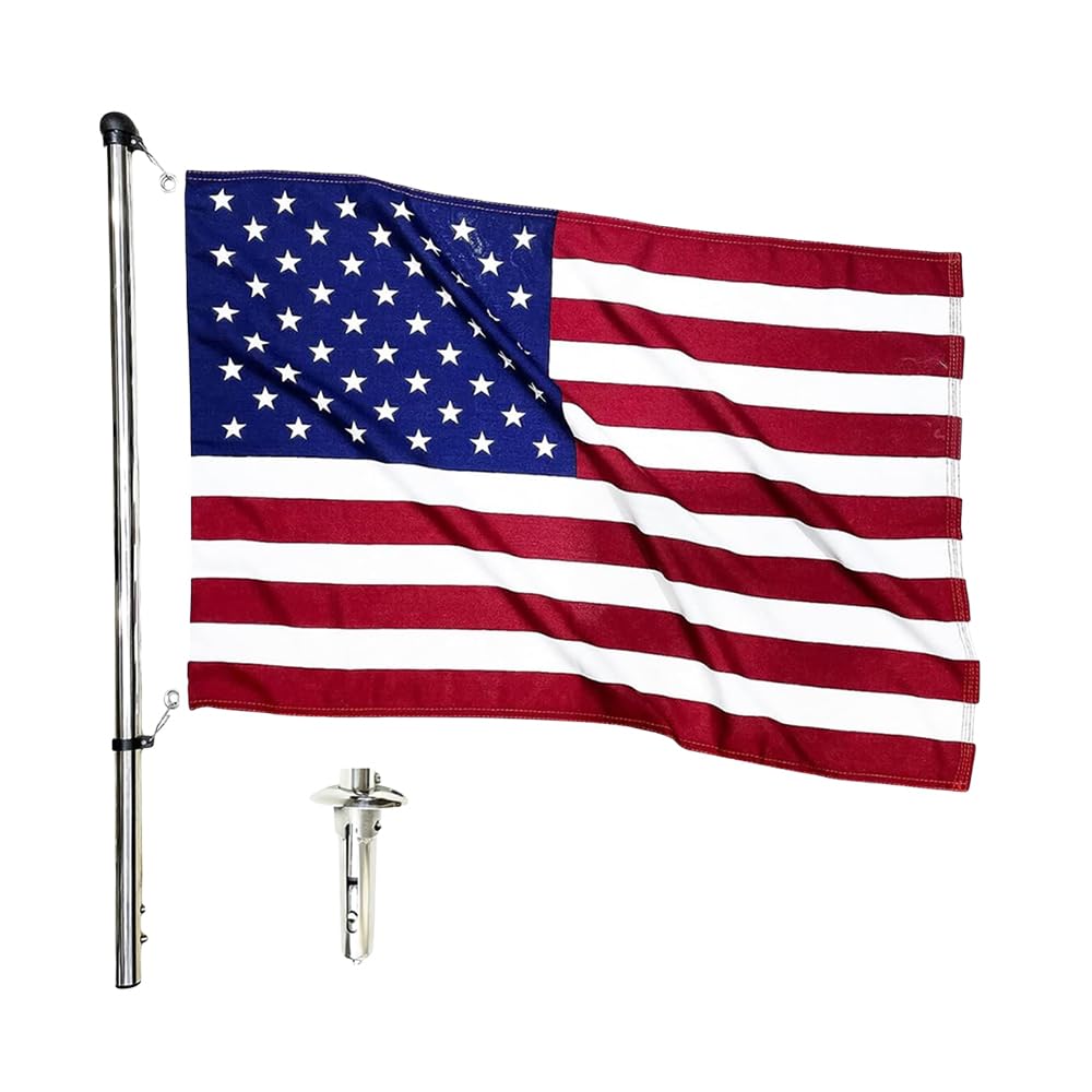 32-Inch Flag Stanchion Pole Kit 304 Stainless Steel R492411