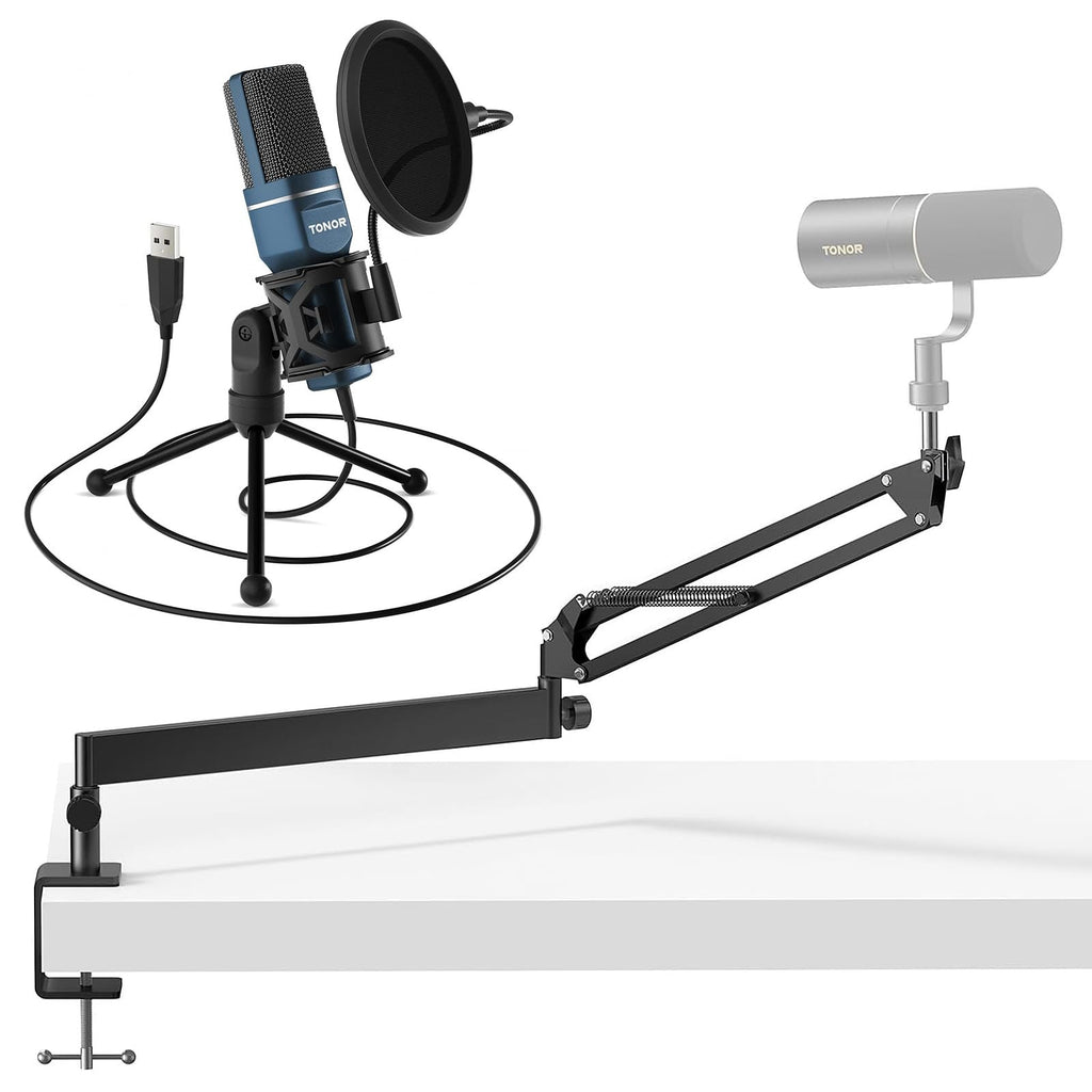 USB Condenser Microphone with Boom Arm B848