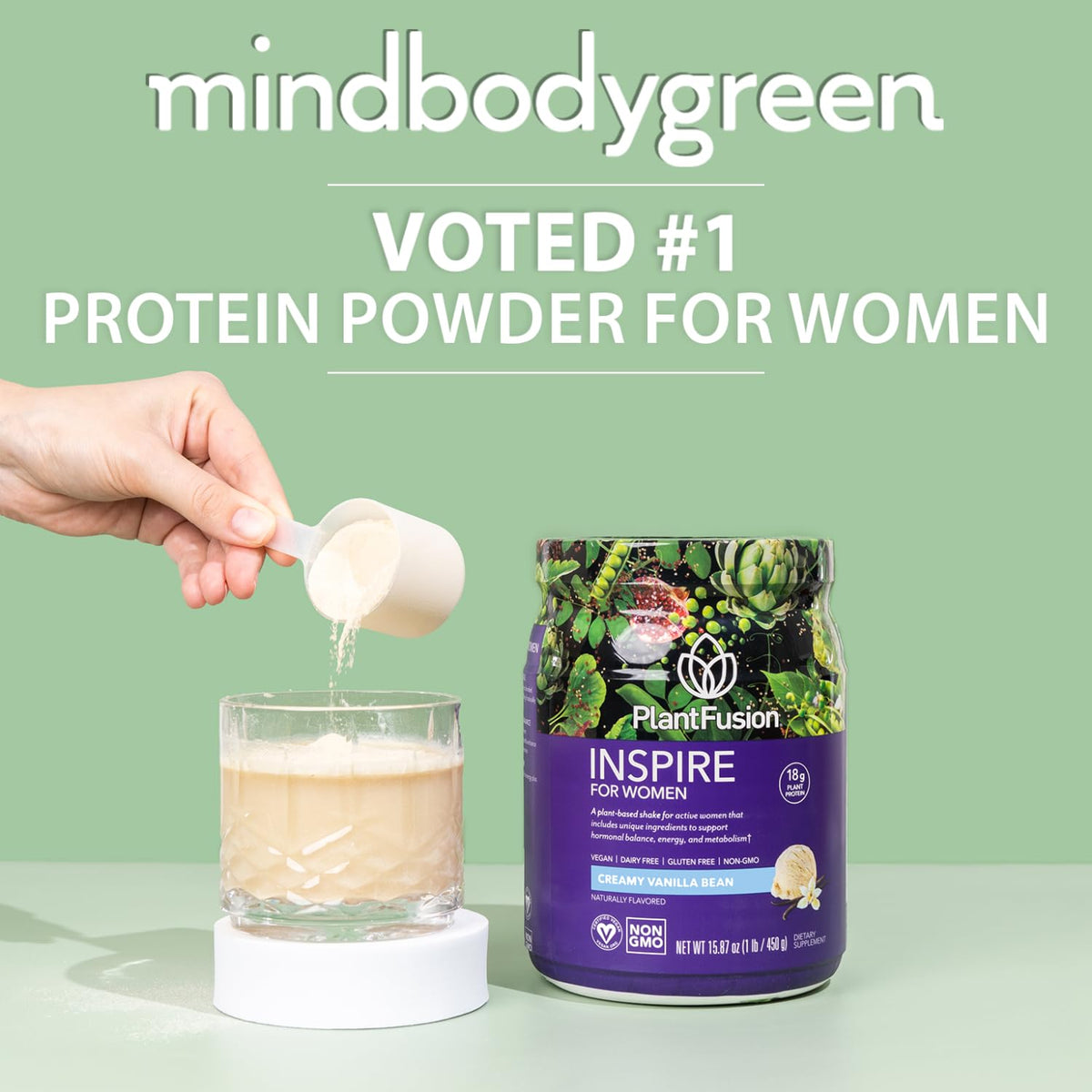 Plant Protein Powder Creamy Vanilla Bean 1 lb T988