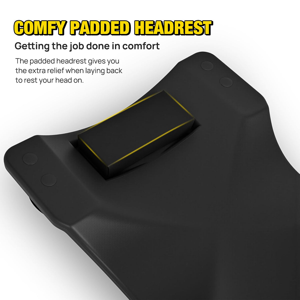 40" Mechanic Plastic Creeper with Padded Headrest Y879
