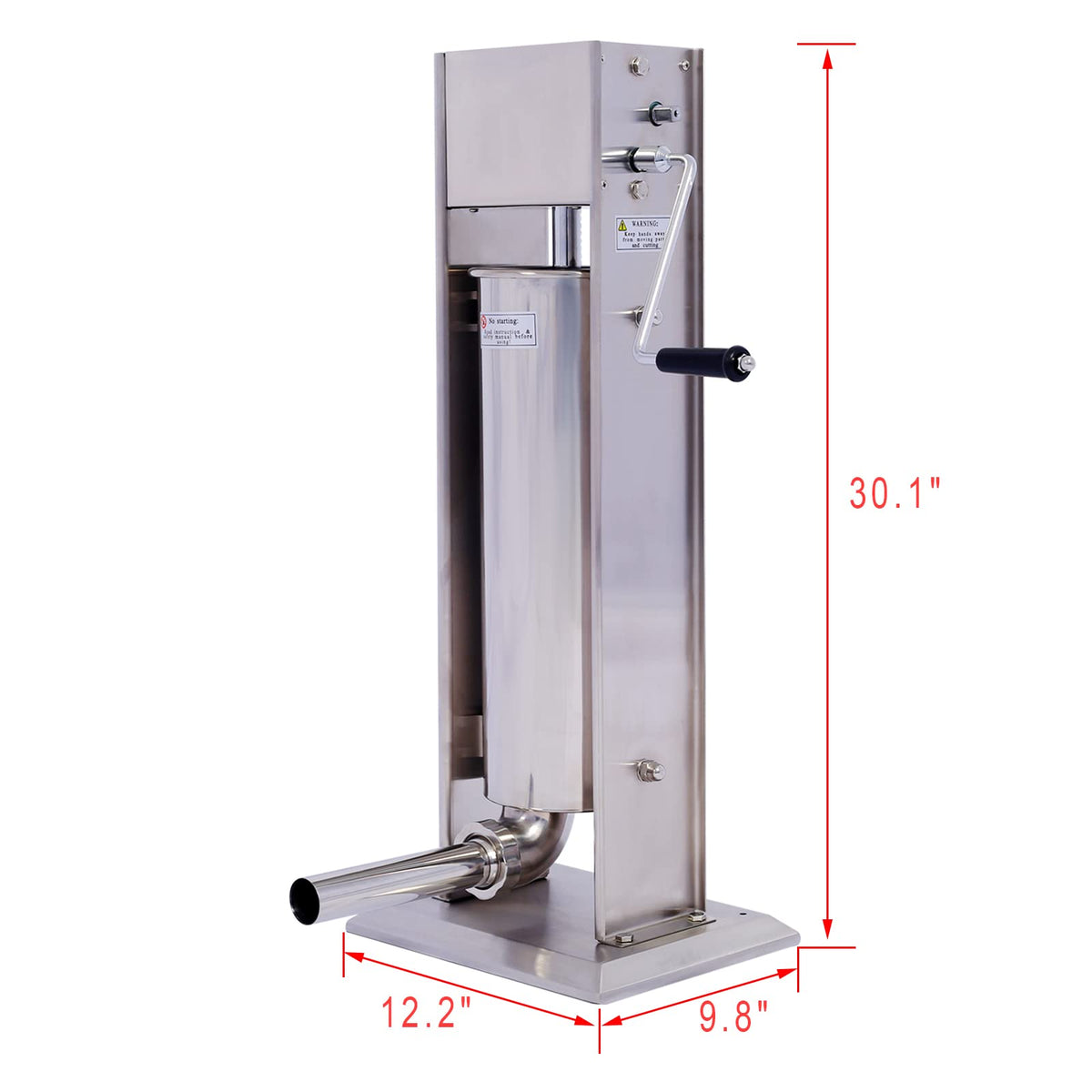 Stainless Steel 15 lb Vertical Sausage Stuffer O608506