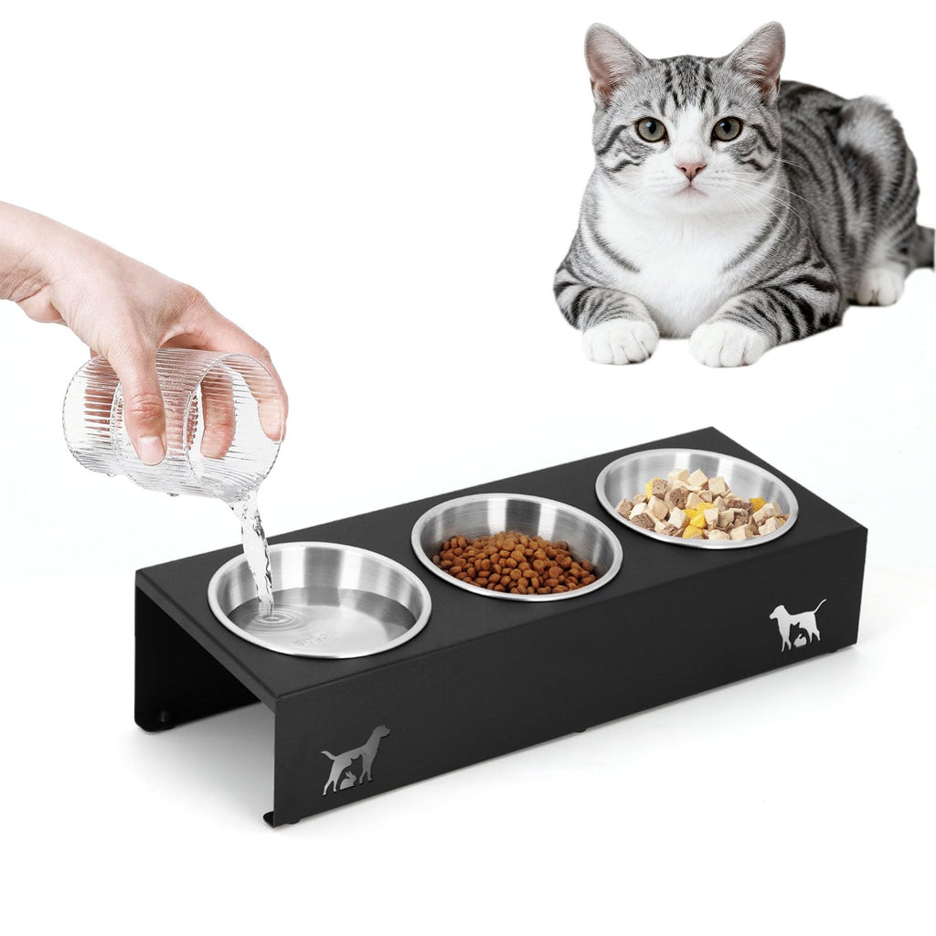 15° Tilted Stainless Steel Cat Bowls 3 Pack R791515