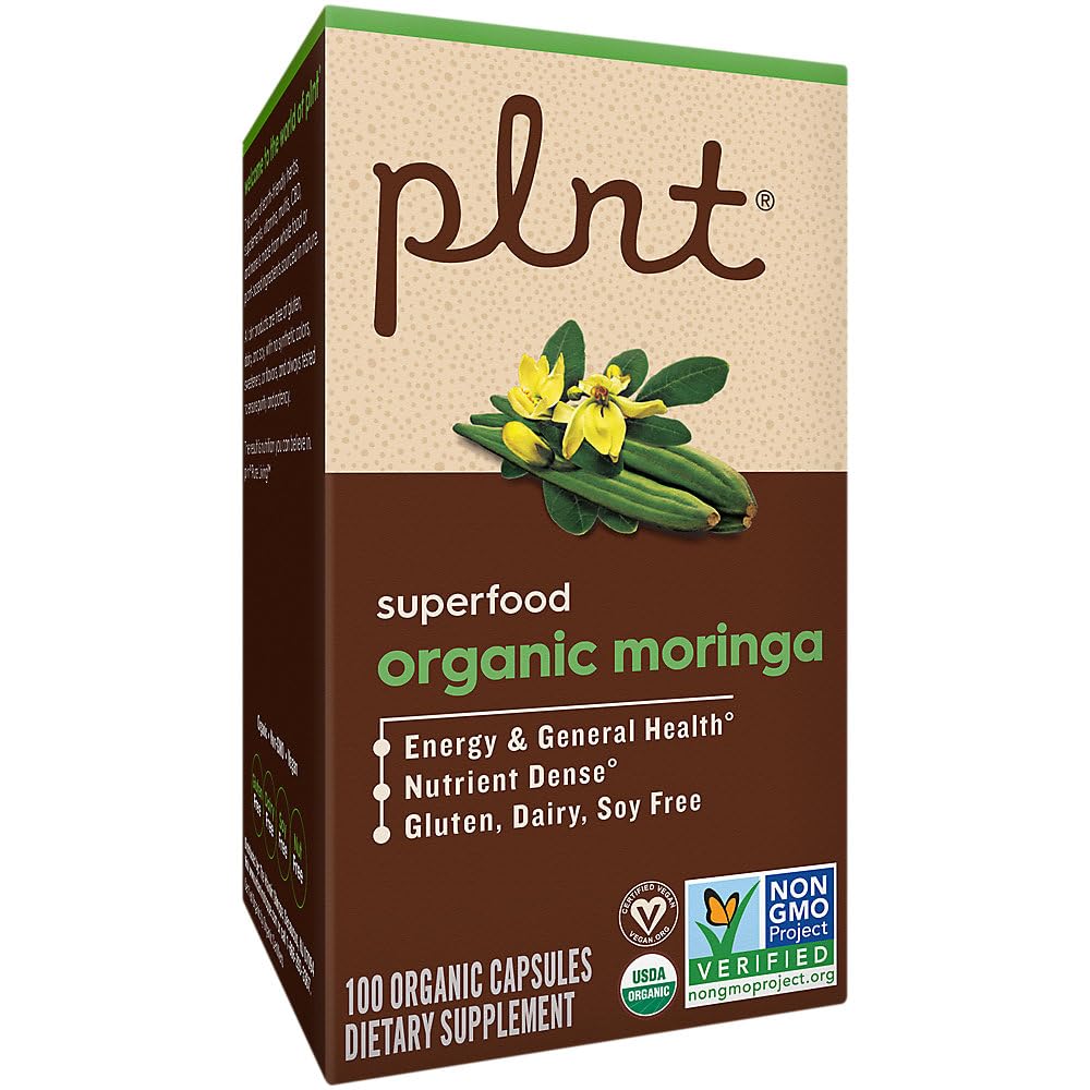 Organic Moringa 1,000 MG 100 Capsules Z364