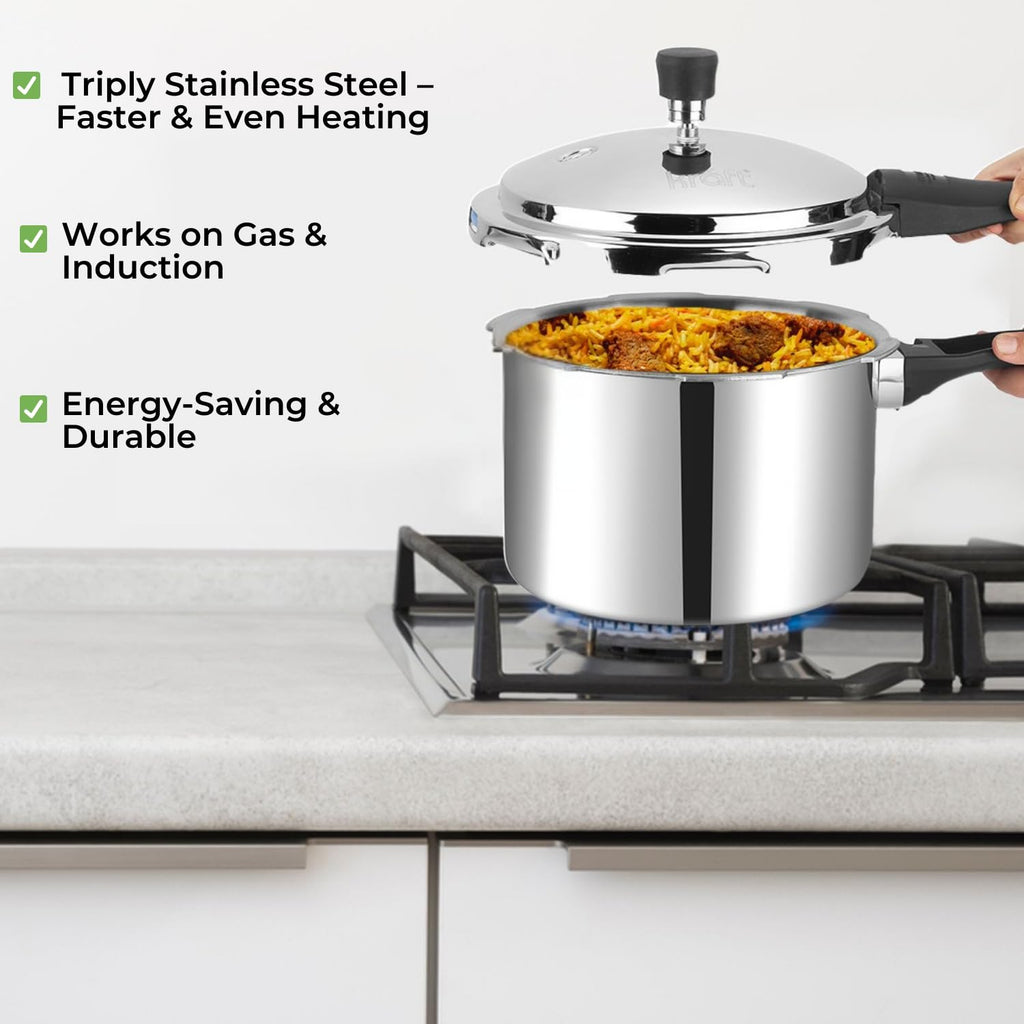 3 Litres Stainless Steel Pressure Cooker J164999