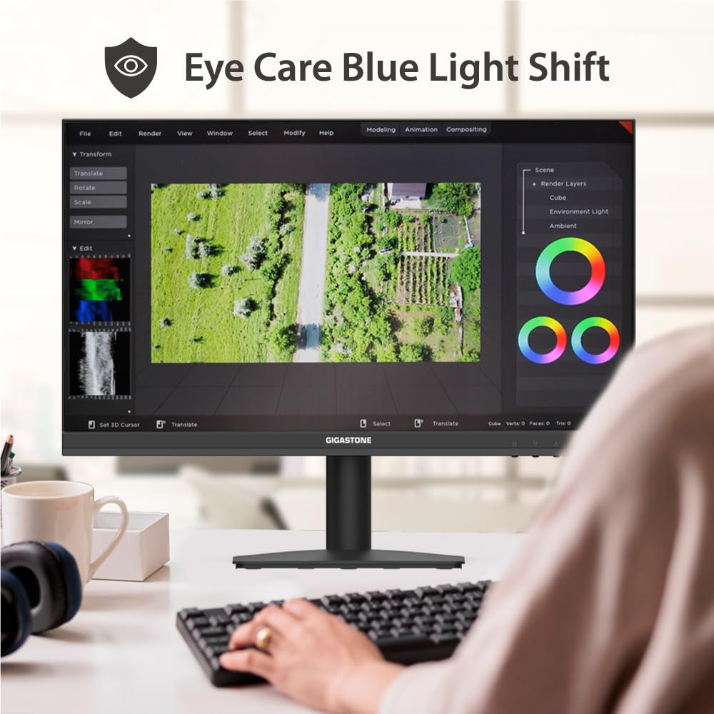 22 inch LED Monitor 75Hz FHD Frameless F7276