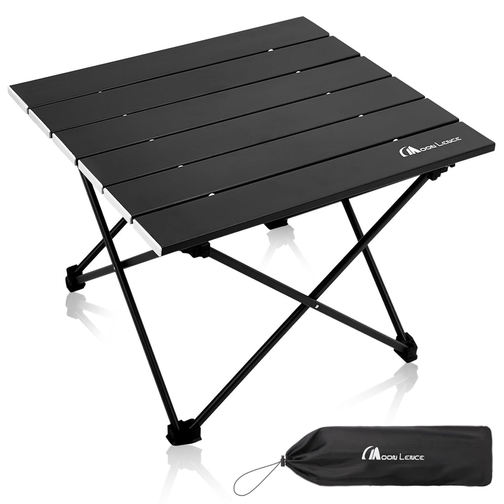 Ultralight Folding Camping Table with Carry Bag Black D216