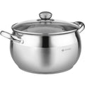 6.5 Quart Stainless Steel Stock Pot with Glass Lid G22125