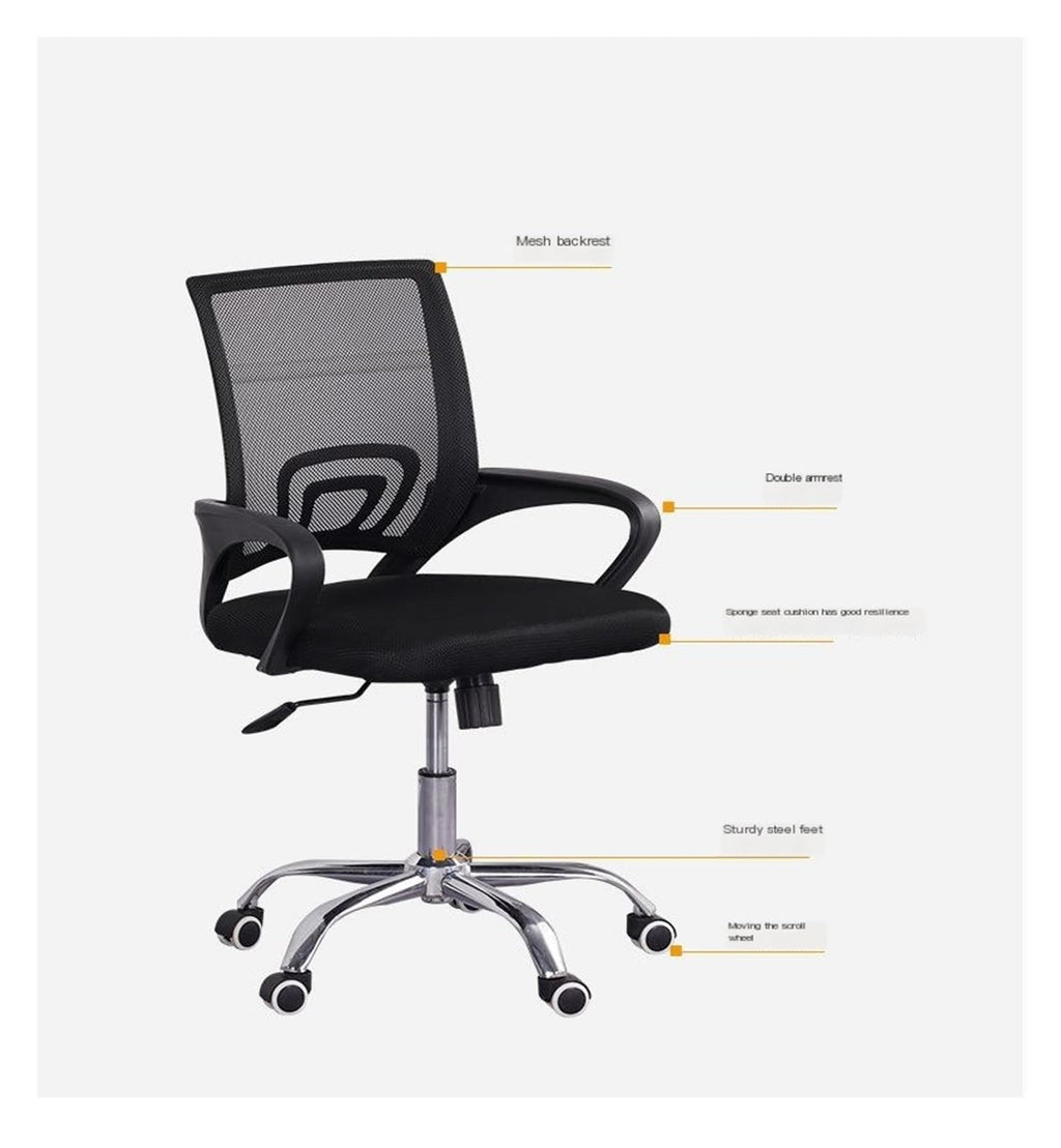 Black Orange Mesh Ergonomic Swivel Office Chair K87287