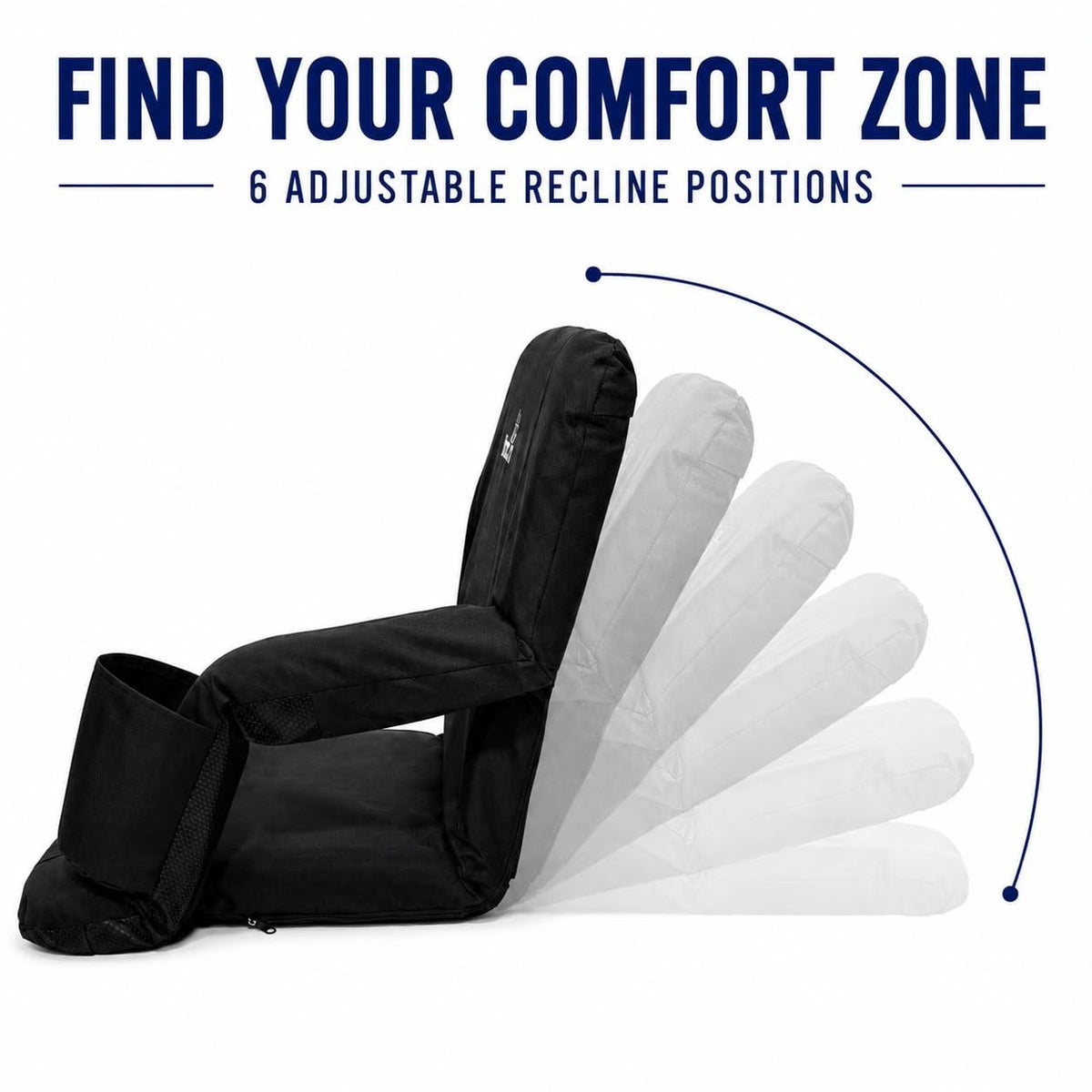 Stadium Seats with Back Support, Armrests, Cup Holders, Padded Cushion D2156