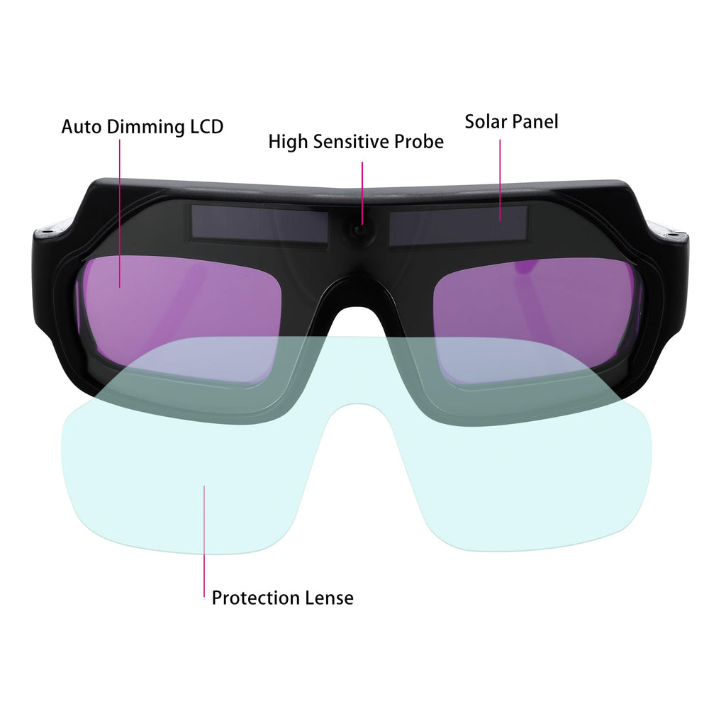Auto Darkening Welding Glasses T2100