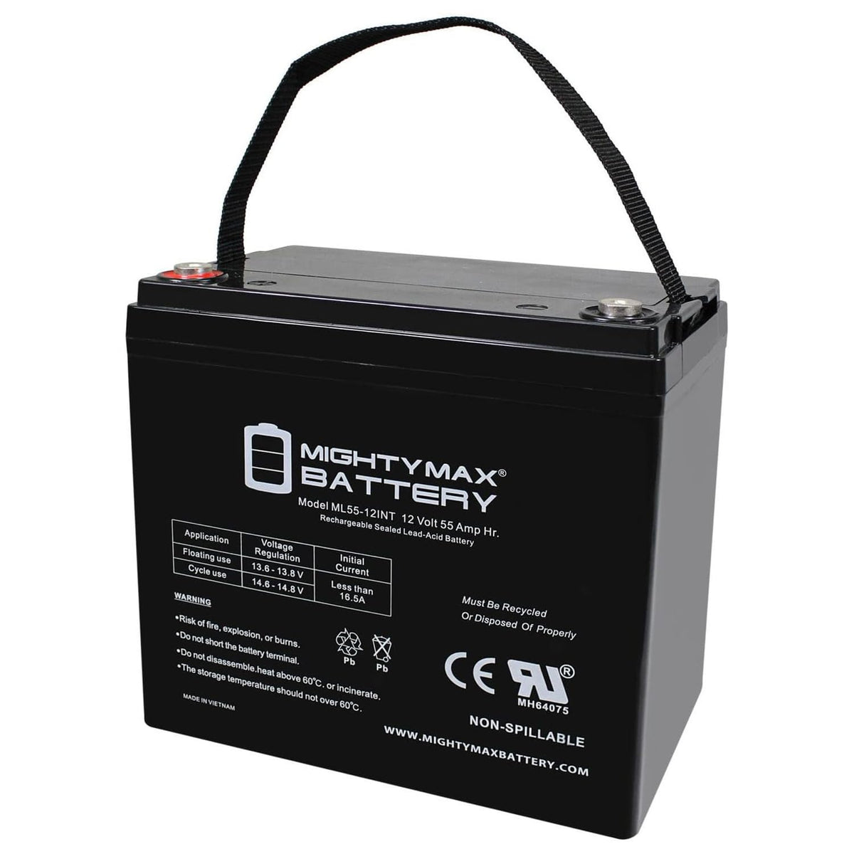 12V 55AH AGM Car and Truck Battery U2369