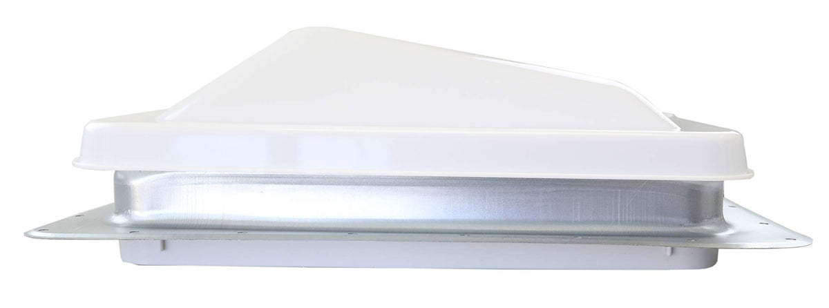 White Manual Crank RV Roof Vent with Screen F88500