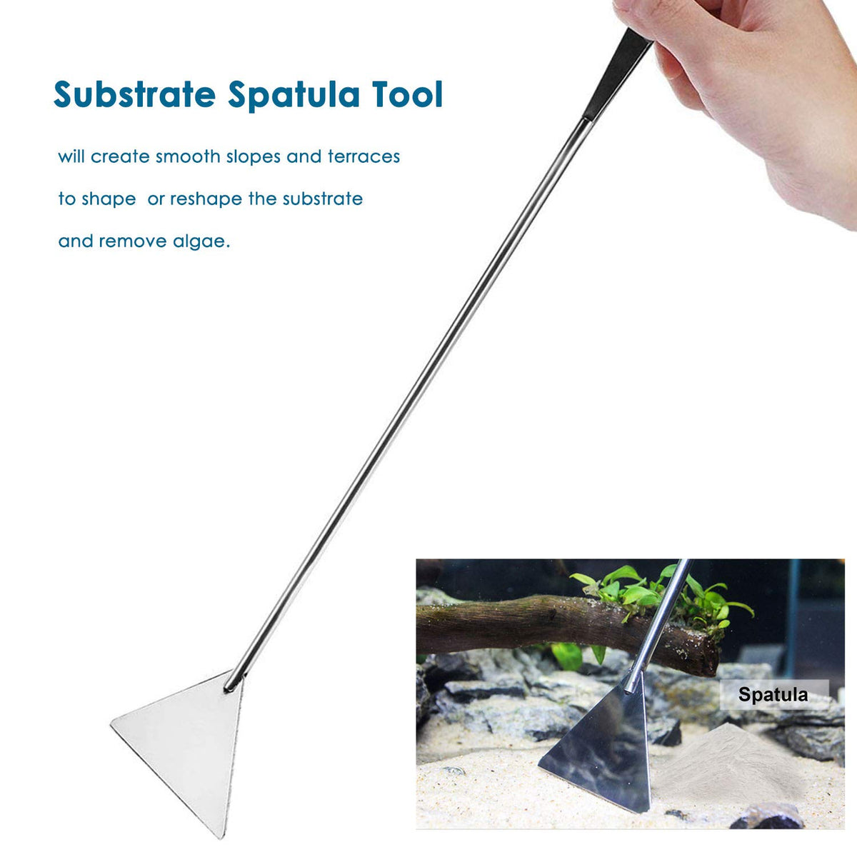 Long Stainless Steel Aquarium Plant Tools Set X85234