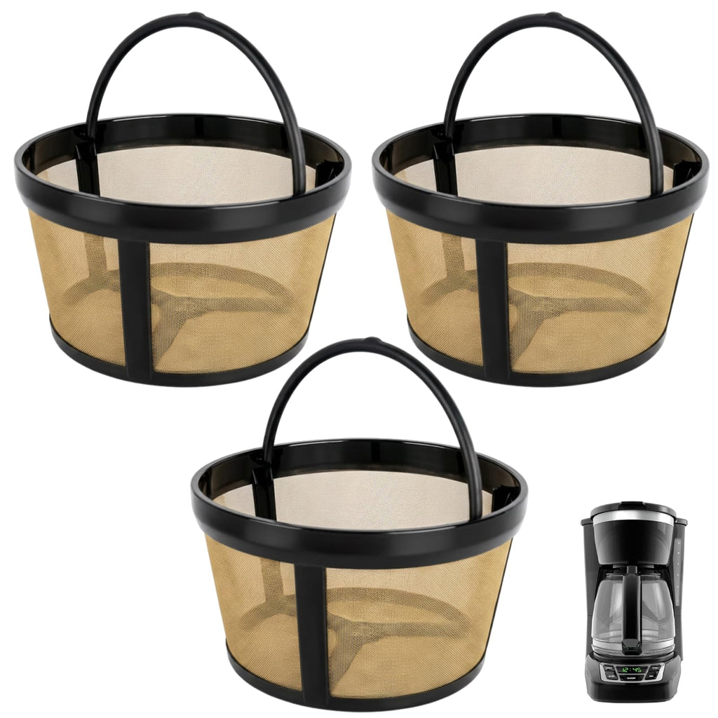 3 Pack Reusable 8-12 Cup Coffee Filter Basket V62608