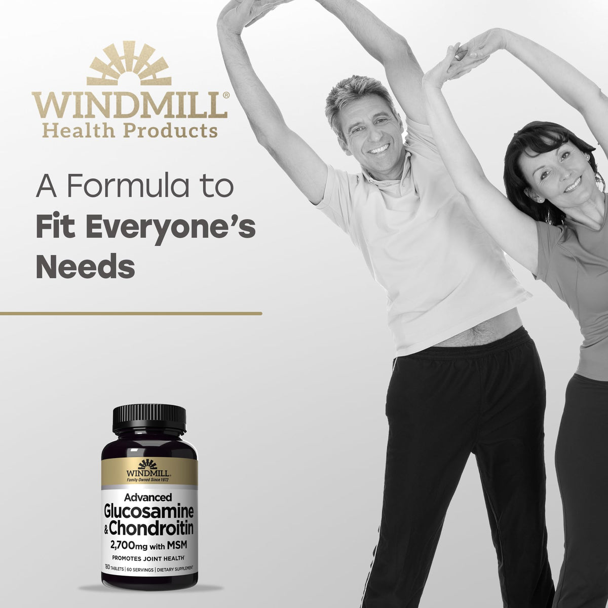 Glucosamine & Chondroitin 180 Tablets J948