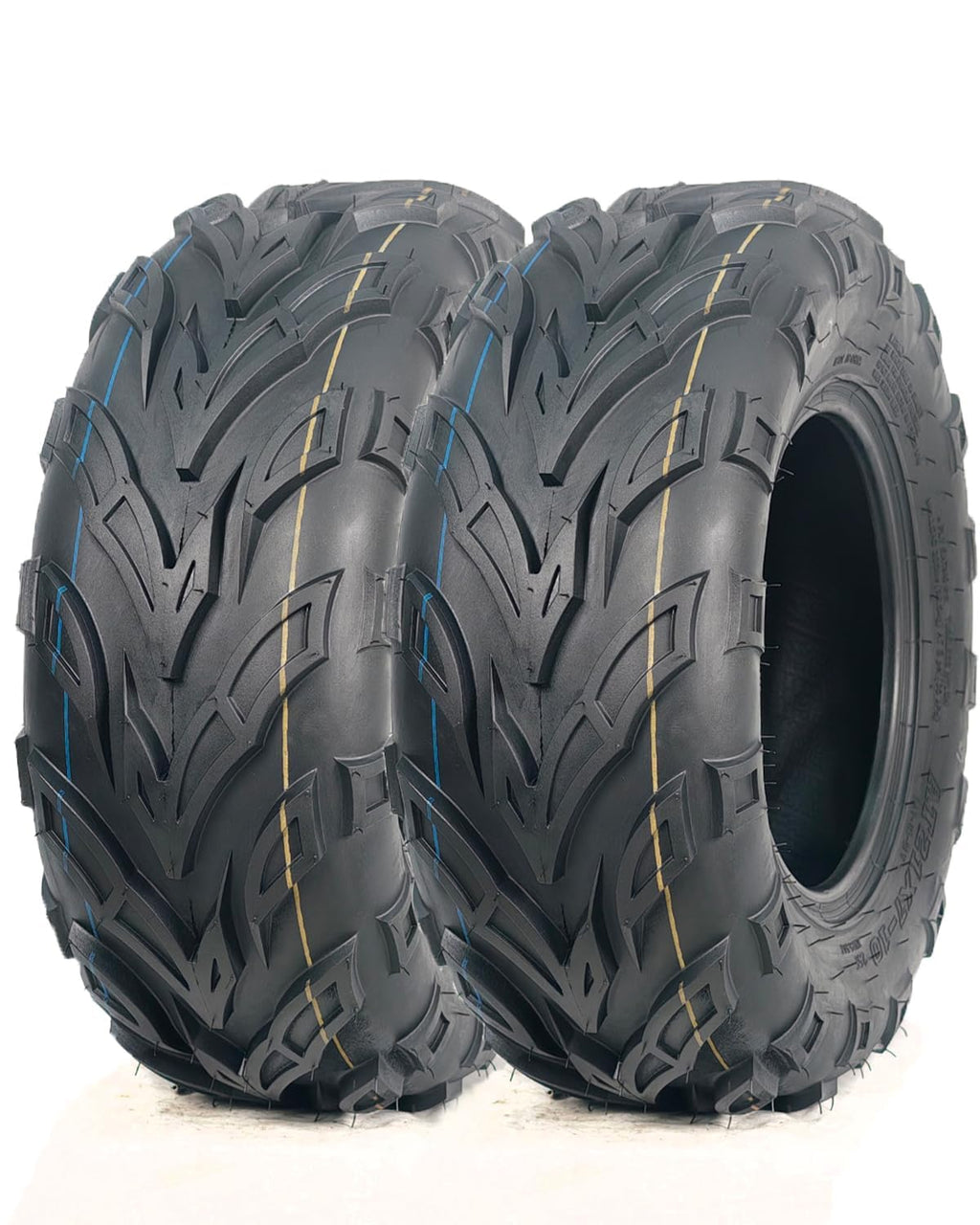 2 Pack 19x7-8 ATV Tires 4PR Tubeless All Terrain Q5485