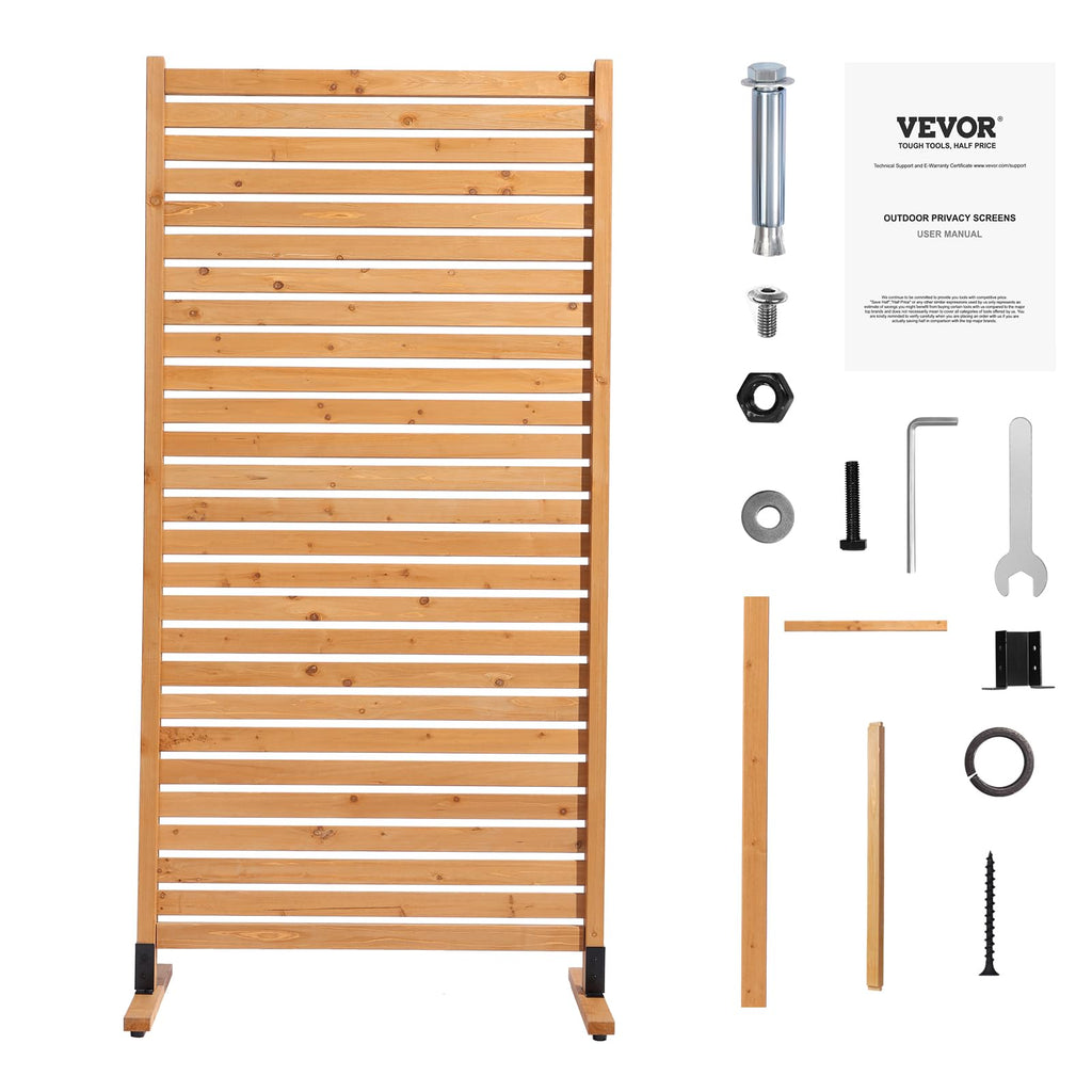 Wooden Privacy Screen 36" W x 73" H I3901