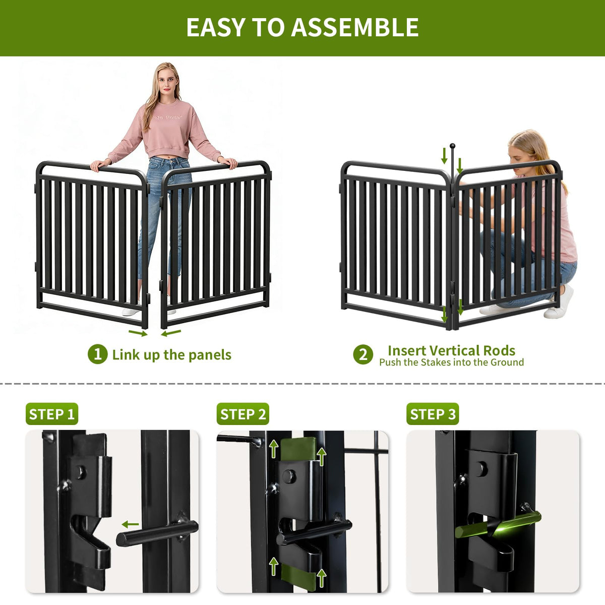 32" Heavy Duty 16 Panels Dog Playpen M884455