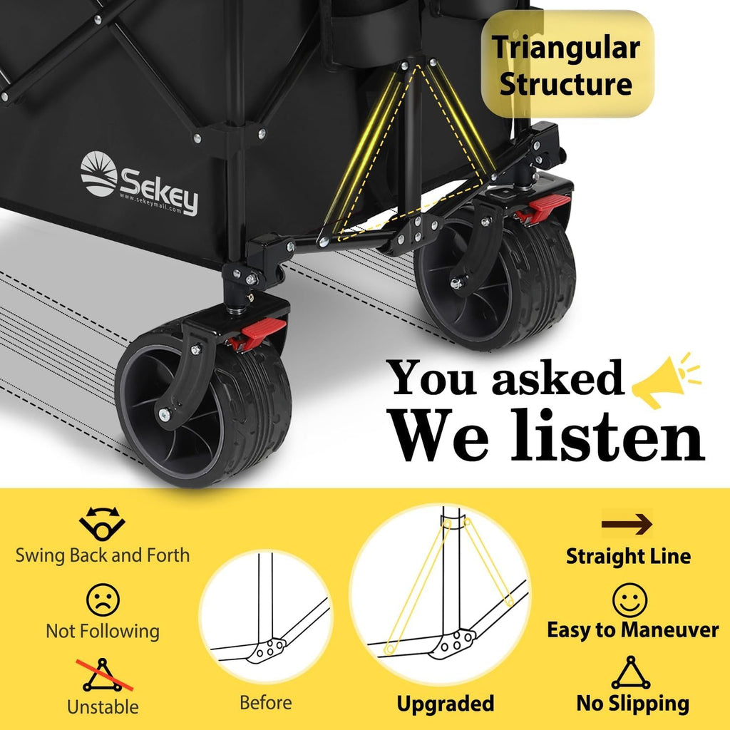 300L Extended Collapsible Wagon, 660 lb Capacity A58655