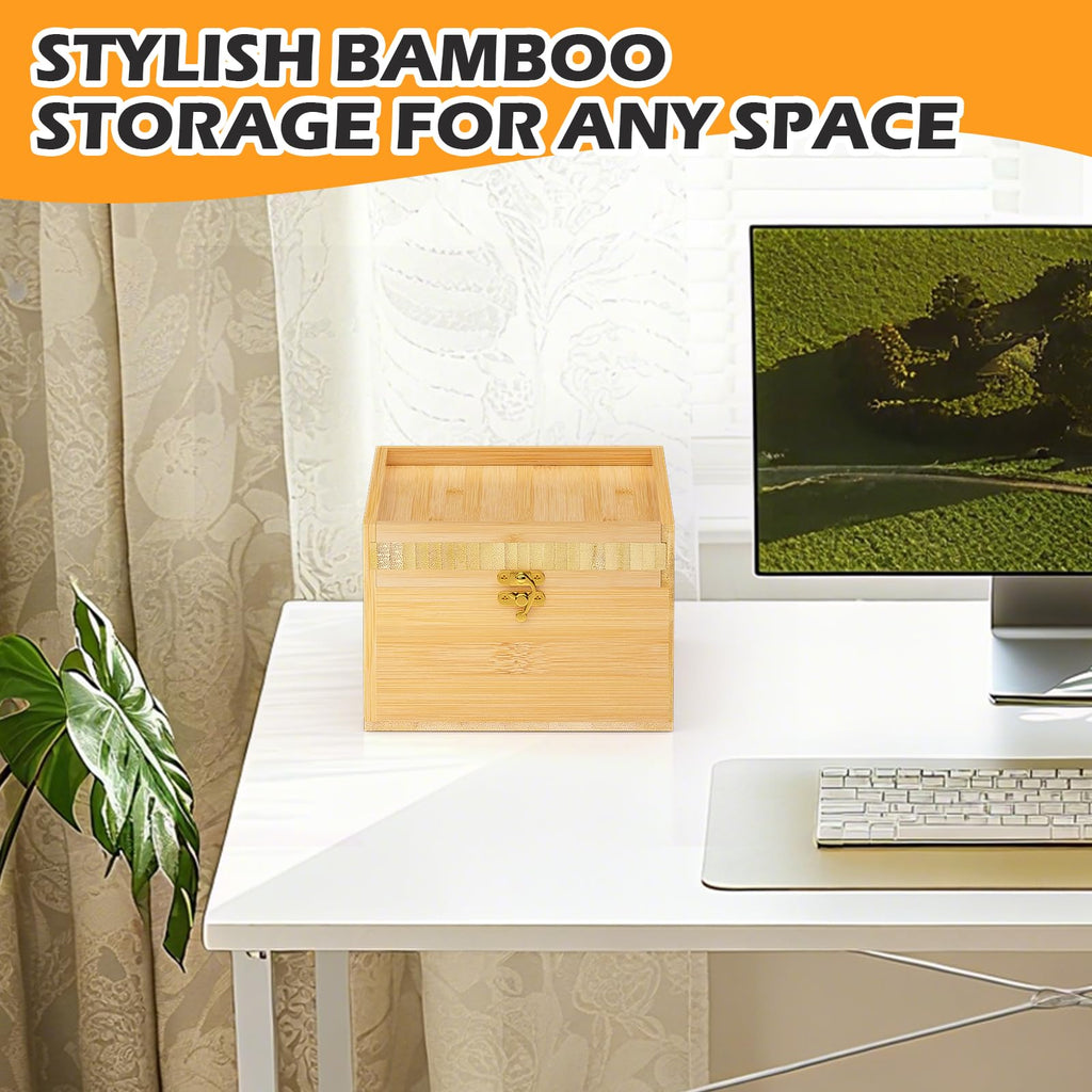 Bamboo Storage Box with Lid G7319
