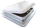 White Manual Crank RV Roof Vent with Screen F88500