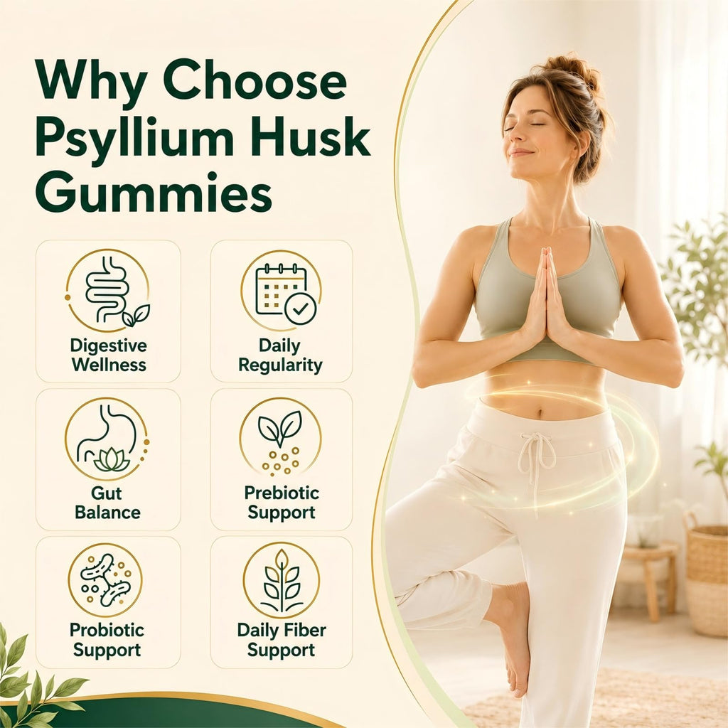 Sugar Free Psyllium Husk Gummies 2000mg 60 Count Q736
