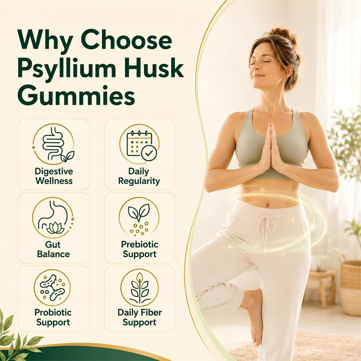 Sugar Free Psyllium Husk Gummies 2000mg 60 Count Q736