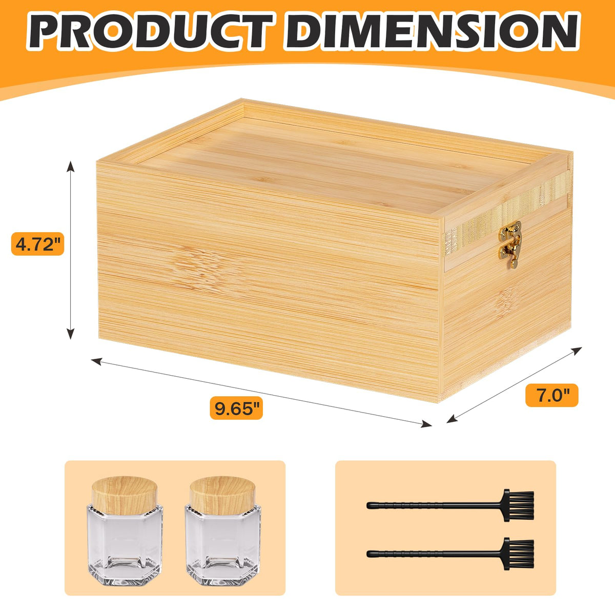 Bamboo Storage Box with Lid G7319