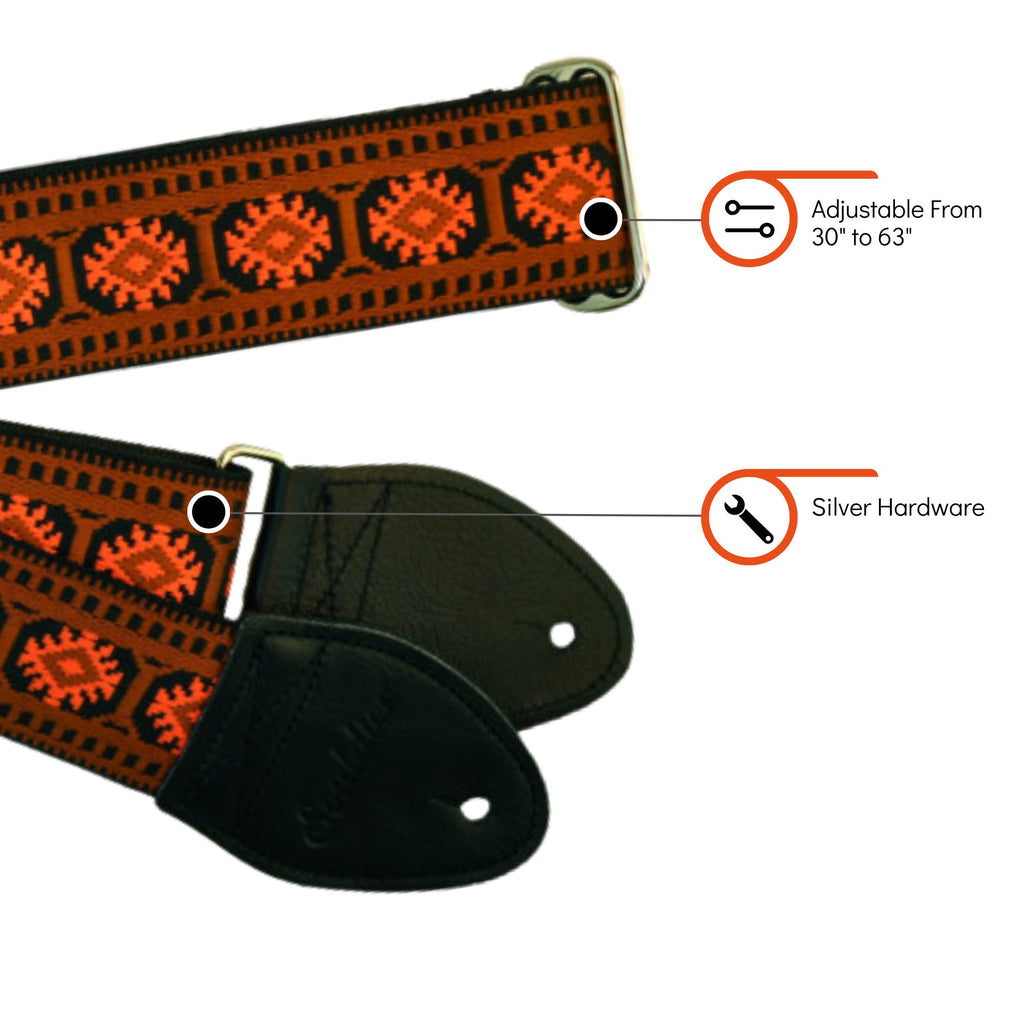 Handmade Fabric Bass Strap N358