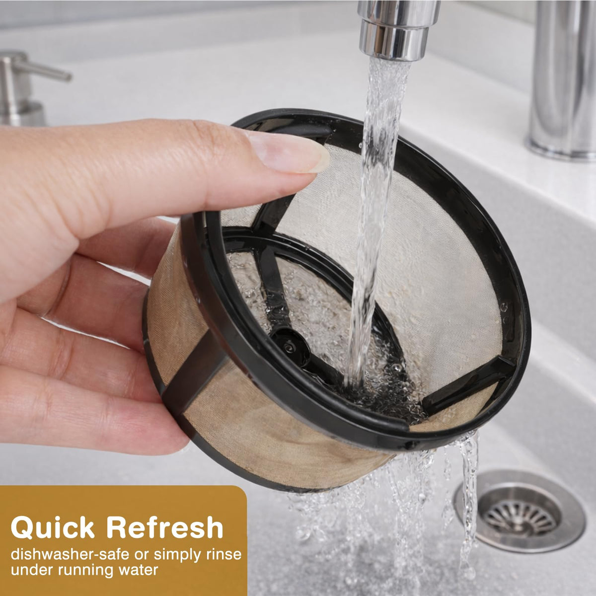 3 Pack Reusable 8-12 Cup Coffee Filter Basket V62608