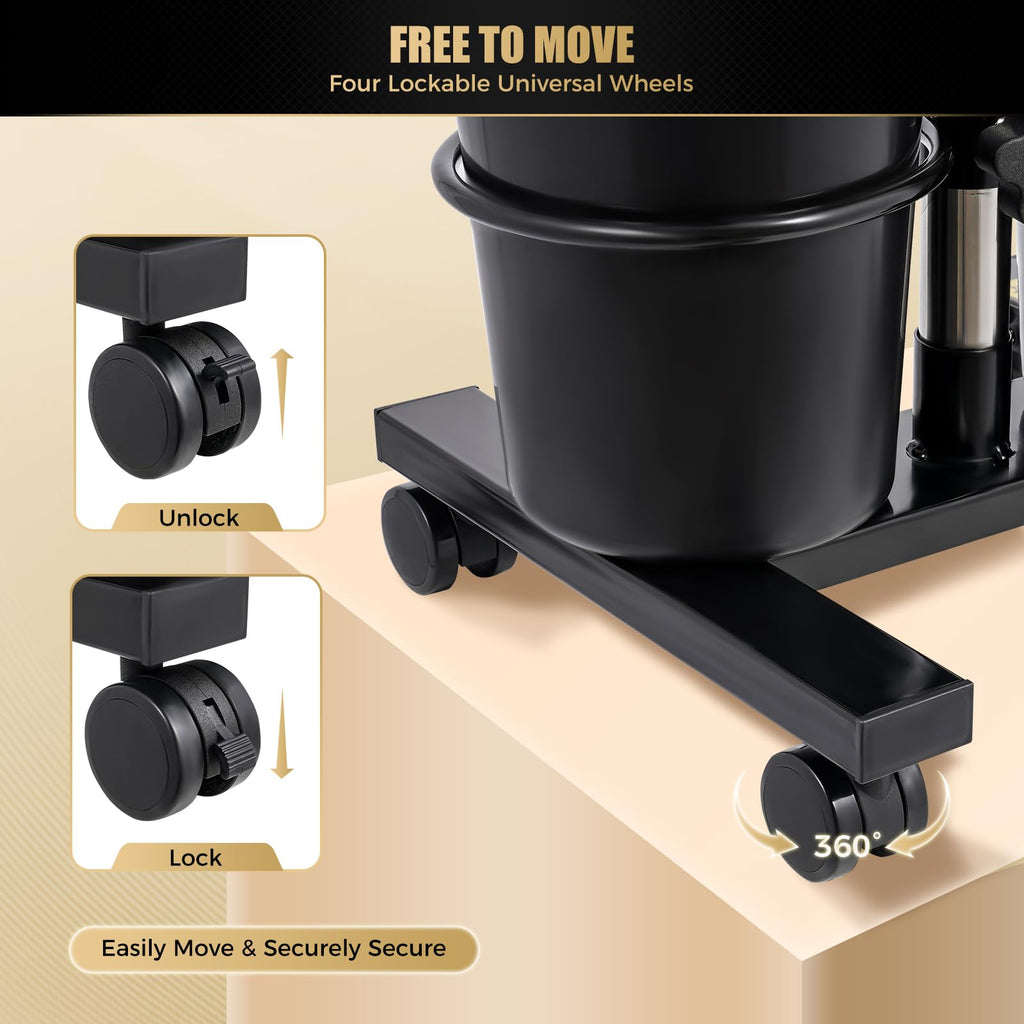 Portable Plastic Shampoo Unit with Electric Pump, 2 Buckets and Drain Hoses Y849