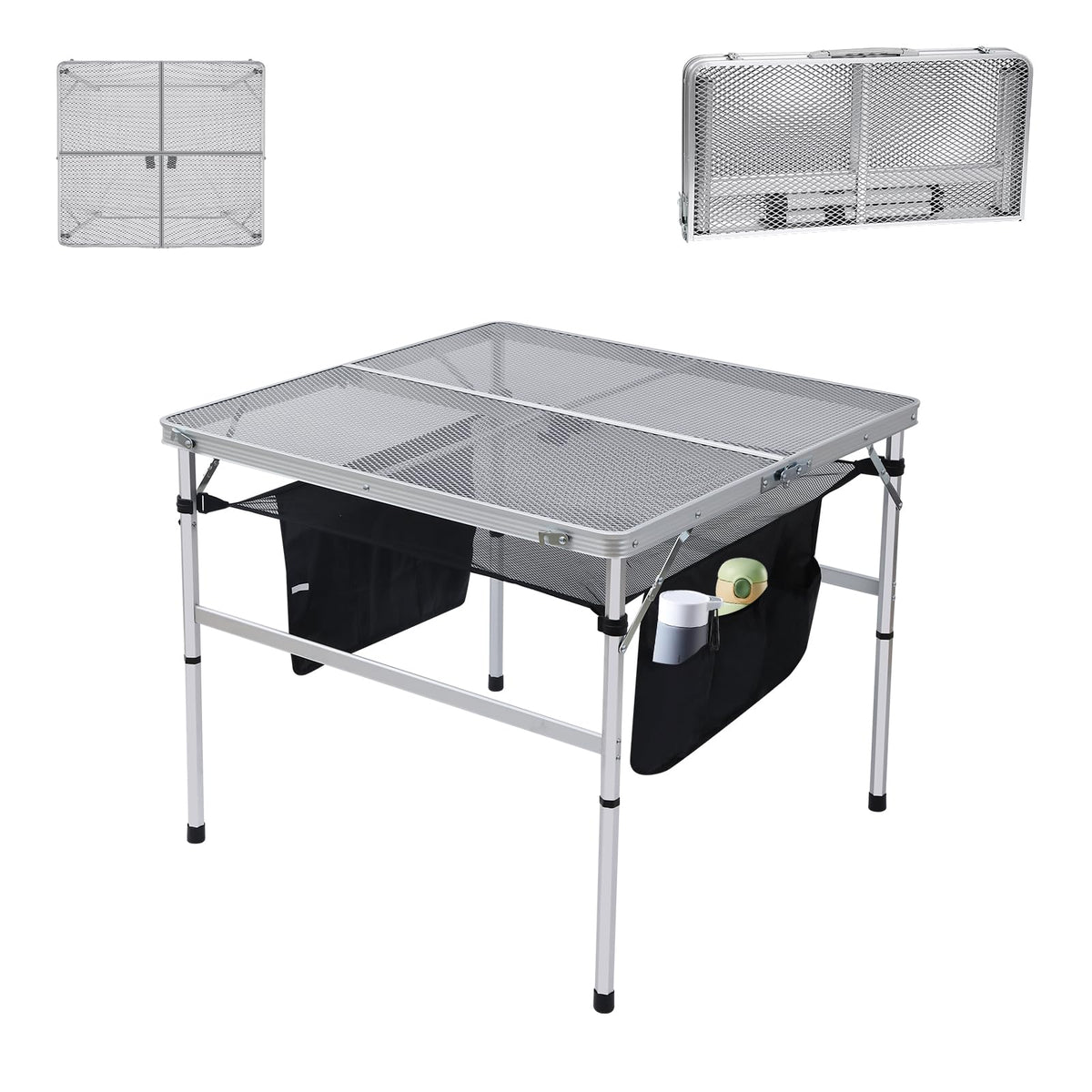 Height Adjustable Aluminum Folding Table F1051