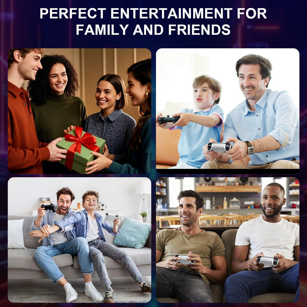 4K HDMI Retro Gaming Console with 64GB TF Card and 2.4G Wireless Controllers H49207