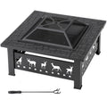 32 Inch Square Outdoor Fire Pit Table L617