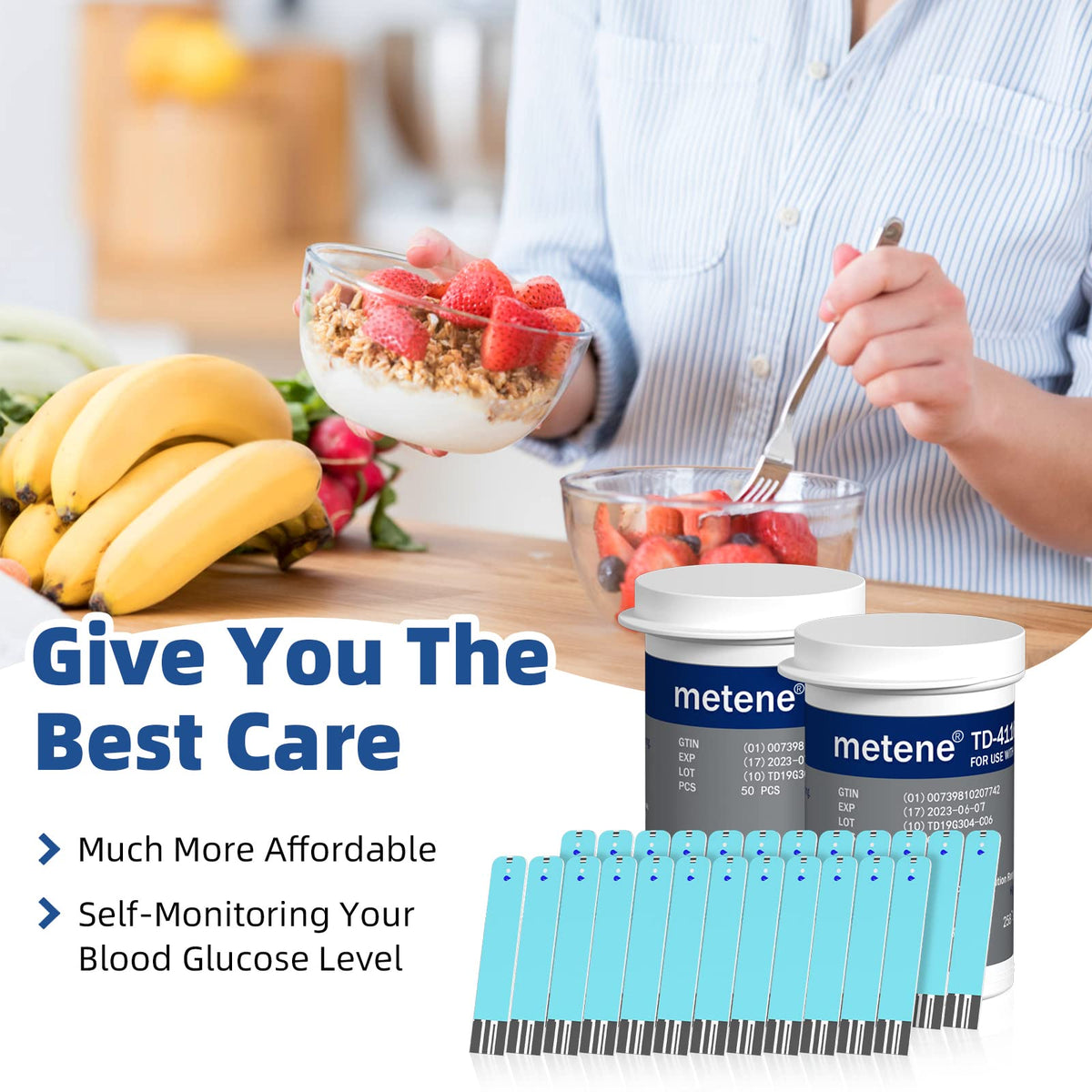 Blood Glucose Test Strips, 100 Count P291