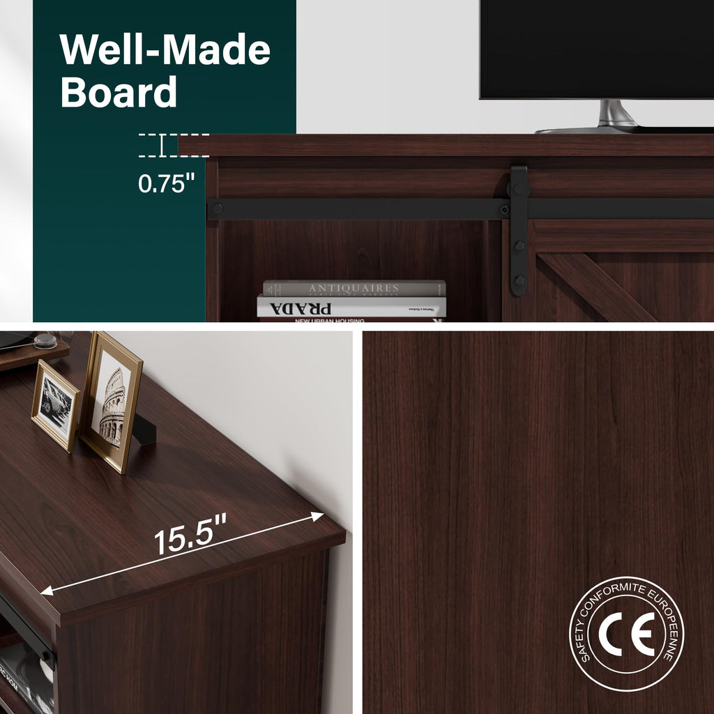 Rustic Oak 4 Drawer TV Stand N4158