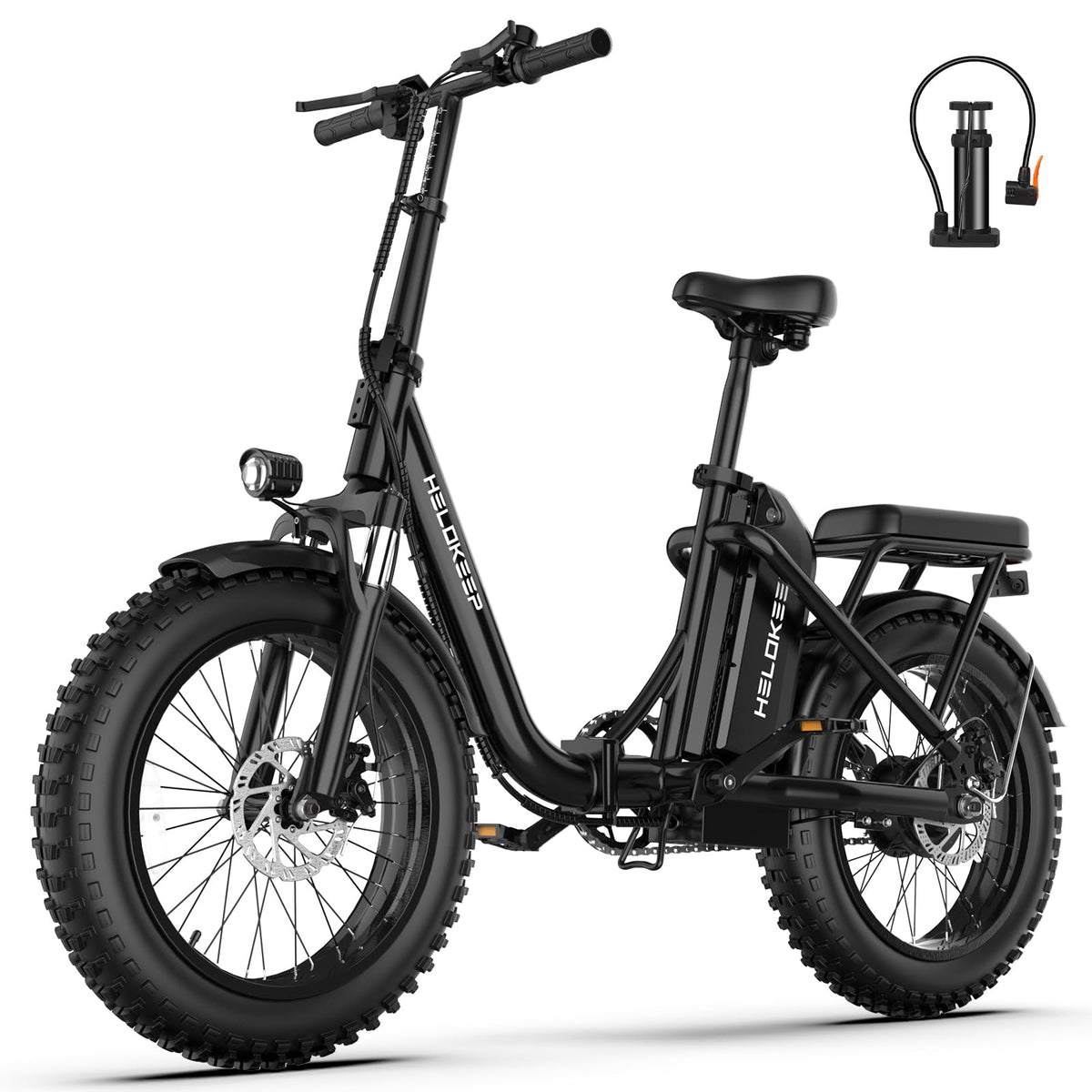 Folding Electric Bike with Rear Rack B164