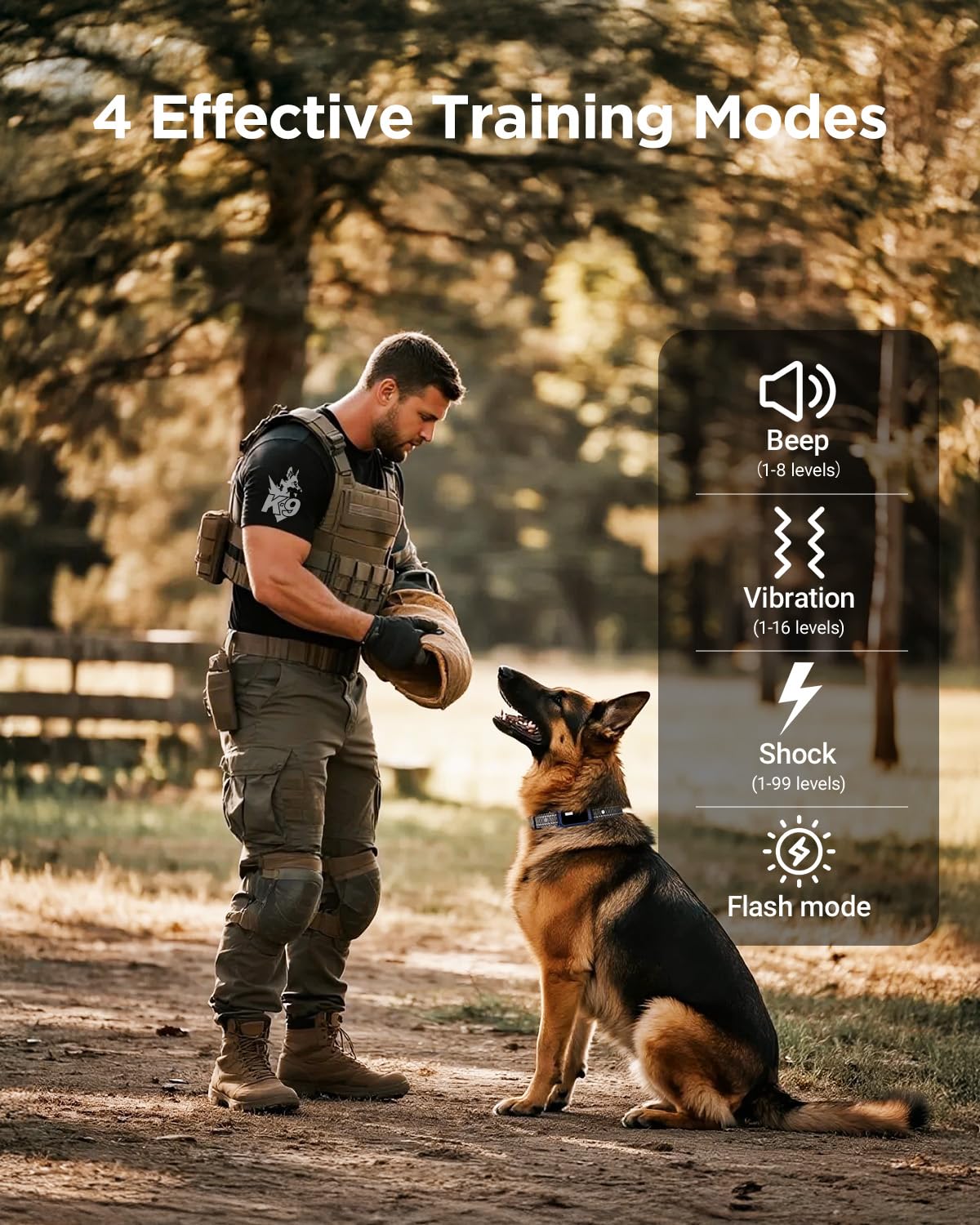 Dark Blue IP67 Waterproof Dog Training Collar W95504
