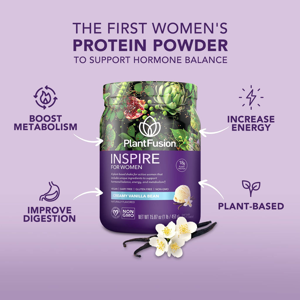 Plant Protein Powder Creamy Vanilla Bean 1 lb T988