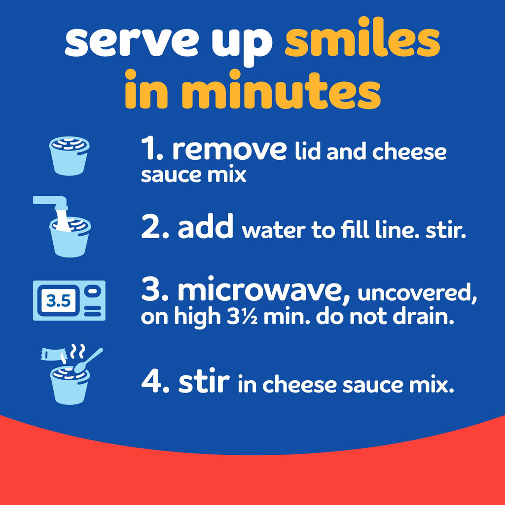 Triple Cheese Mac and Cheese 4 Microwaveable Cups O50909