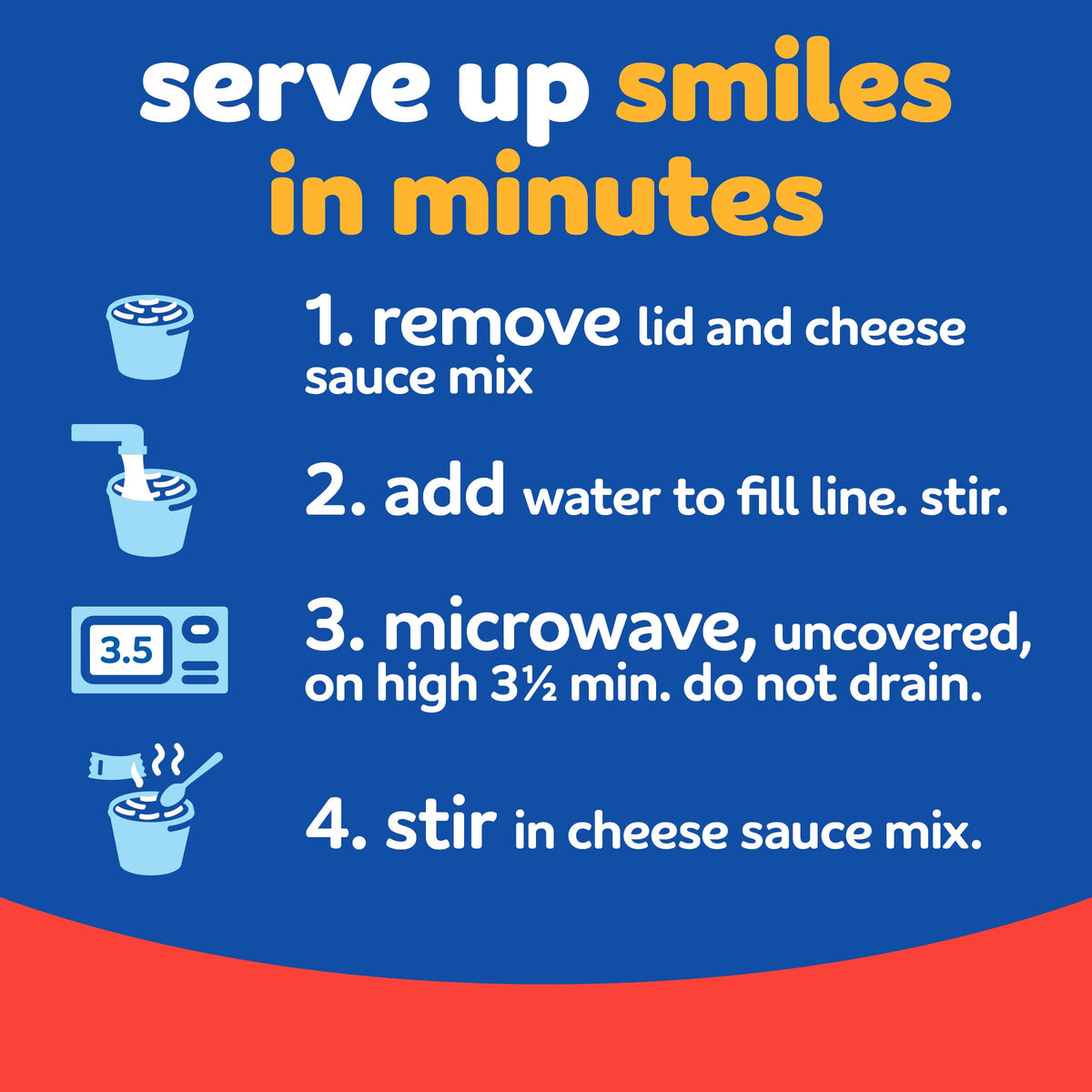 Triple Cheese Mac and Cheese 4 Microwaveable Cups O50909